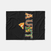 Couverture Polaire Aunt Zza Birthday Squad Crew Family Matching  (Devant (Horizontal))