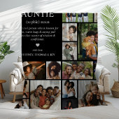 Couverture Polaire Auntie Definition Photo Collage