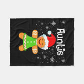 Couverture Polaire Auntie Gingerbread Family Matching Christmas Women (Devant (Horizontal))