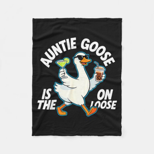 Couverture Polaire Auntie Goose On The Loose Funny Drinking Gift (Devant)