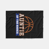 Couverture Polaire Auntie Of Rookie 1st Birthday Sketll Theme Matchin (Devant (Horizontal))