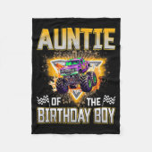 Couverture Polaire Auntie Of The Birthday Boy Monster Truck Birthday (Devant)