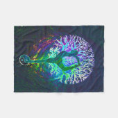 Couverture Polaire Aura d'arbre de yoga (Devant (Horizontal))