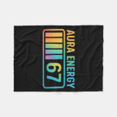 Couverture Polaire Aura Energy 67 Gen Alpha 6 7 Meme Infinite Rizz St (Devant (Horizontal))