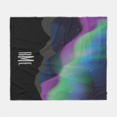 Couverture Polaire Aurora Starry Night Monogramme (Devant (Horizontal))