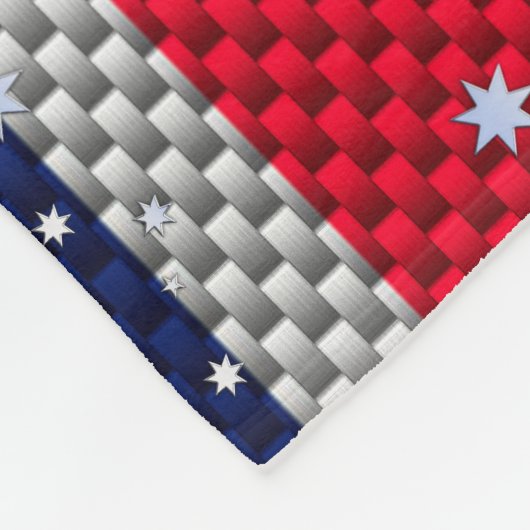Couverture Polaire Australia Flag Design in Carbon Chrome Styles (Coin)