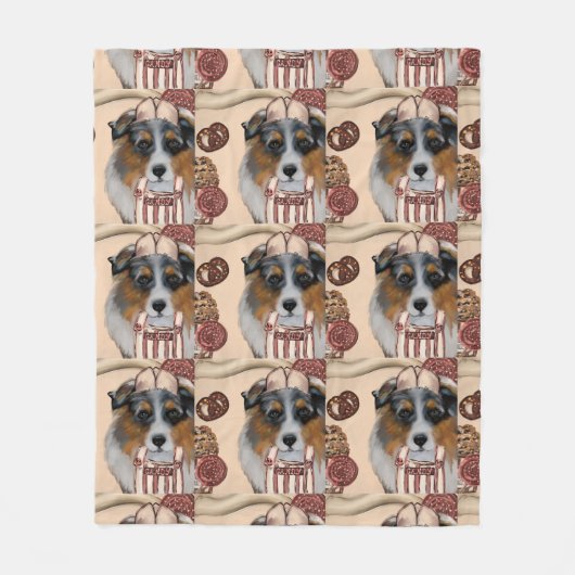 COUVERTURE POLAIRE AUSTRALIAN SHEPHERD (Devant)