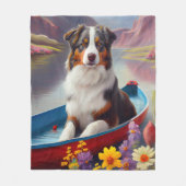 Couverture Polaire Australian Shepherd on Paddle : Une aventure Pitto (Devant)
