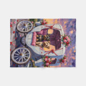 Couverture Polaire Australian Terrier Dog Valentine's Day  (Devant (Horizontal))