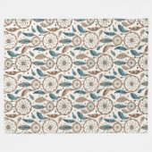 Couverture Polaire Authentic Tribal Bold Ethnic Motifs dreamcatcher (Devant (Horizontal))