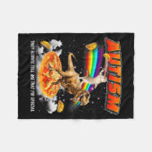 Couverture Polaire Autism Awareness T-rex Cat Meme Neurodiversity Pri (Devant (Horizontal))