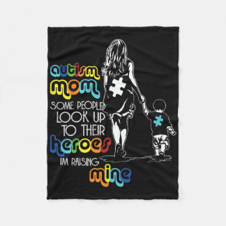 Couverture Polaire Autism Mom Some People Look Up To Their Heroes Aut