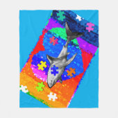 Couverture Polaire Autism Shark 3 sizes (Devant)