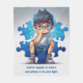 Couverture Polaire Autisme (Devant)