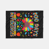 Couverture Polaire Autisme 100 Jours D'École Iep Embrasser Les Différ (Devant (Horizontal))