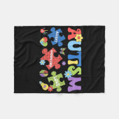 Couverture Polaire Autisme Coquette Bow Puzzles Accepter Comprendre l (Devant (Horizontal))