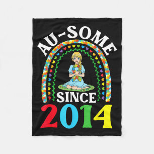 Couverture Polaire Autisme Incroyable Ausome Depuis 2014 Joyeux 12e A