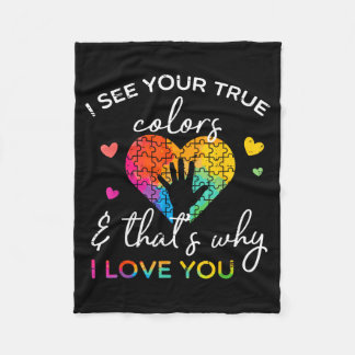 Couverture Polaire Autisme Main Je Vois Vos Vraies Couleurs Sensibili