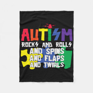 Couverture Polaire Autisme Rocks Rouleaux Flaps Et Twils