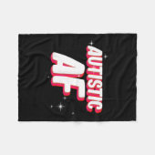 Couverture Polaire Autistic Af _ Sensibilisation sur l'autisme (Devant (Horizontal))