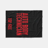 Couverture Polaire Auto Body Technician Vehicle Repair Car Maintenanc (Devant (Horizontal))