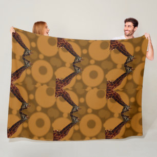 Couverture Polaire Auto-réflexion Giraffe,