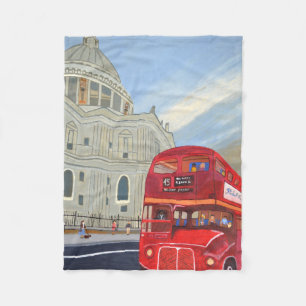 Couverture Polaire Autobus de Londres