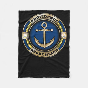 Couverture Polaire Autocollant emblème d'ancre de Providence Rhode Is