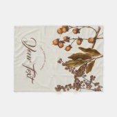 Couverture Polaire Automne Aquarelle de l'automne Feuillage Feuille T (Devant (Horizontal))
