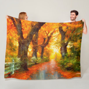 Couverture Polaire Automne/Automne/Automne/Feuille/Nature