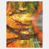 Couverture Polaire Automne/Automne/Automne/Feuille/Nature (Devant)