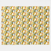 Couverture Polaire Automne automne Feuilles Citrouille et tournesol c (Devant (Horizontal))
