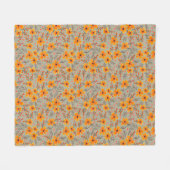 Couverture Polaire Automne Automne Floral Motif Sage Vert (Devant (Horizontal))