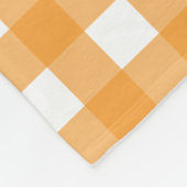 Couverture Polaire Automne Automne Orange Plaid Motif (Coin)