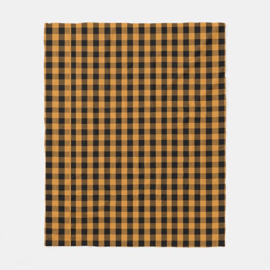 Couverture Polaire Automne Automne Simple Orange Buffalo Check (Devant)