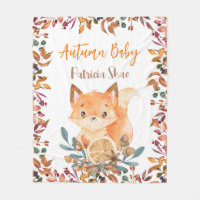 Automne bébé mignon bébé renard chute thème person