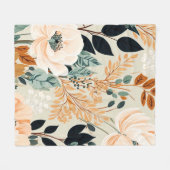 Couverture Polaire Automne Botanique Sans Mer Motif Floral (Devant (Horizontal))
