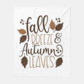 Couverture Polaire Automne Breeze Feuilles d'automne (Devant)