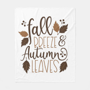 Couverture Polaire Automne Breeze Feuilles d'automne