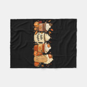 Couverture Polaire Automne Café Citrouille Épice Latte Boissons Autom (Devant (Horizontal))