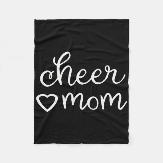 Couverture Polaire Automne Cheer Maman Cheerled Pom-pom girl Mama Mot (Devant)