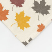 Couverture Polaire Automne Feuilles en chute (Coin)