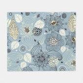 Couverture Polaire Automne Floral : Design saisonnier élégant (Devant (Horizontal))