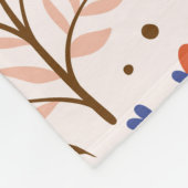 Couverture Polaire Automne Floral Motif sans couture. Doodle Plante, (Coin)