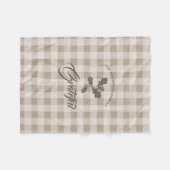 Couverture Polaire Automne Gratitude Folio Taupe Plaid (Devant (Horizontal))