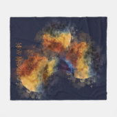 Couverture Polaire Automne mystique de la marine noire (Devant (Horizontal))