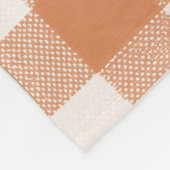 Couverture Polaire Automne Ours Woodland Rustique En vichy Personnali (Coin)