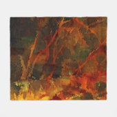 Couverture Polaire Automne profond Terre riche automne Abstrait (Devant (Horizontal))