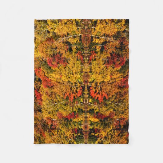 Couverture Polaire Automne Réflexion sur Russell Pond | New Hampshire (Devant)