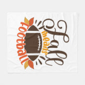 Couverture Polaire Automne signifie football (Devant (Horizontal))